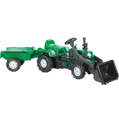 Set Tractor cu pedale, cu excavator si remorca, 3 ani+, Dolu 8048 - imagine 8